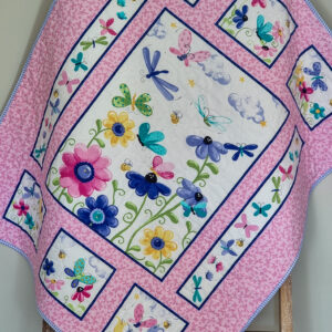 Flutter the Butterfly Baby Quilt - Pink