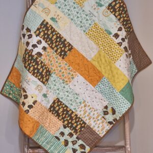 "Bumble & Bear" Baby Quilt